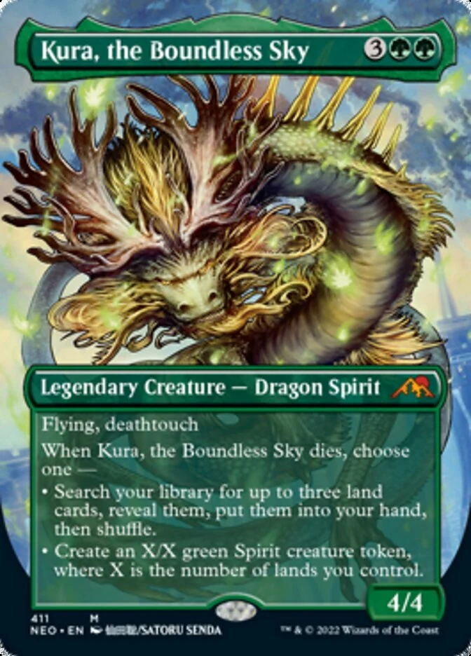 Kura, the Boundless Sky [ #411 Alternate-Art Borderless ] (NEO-M)