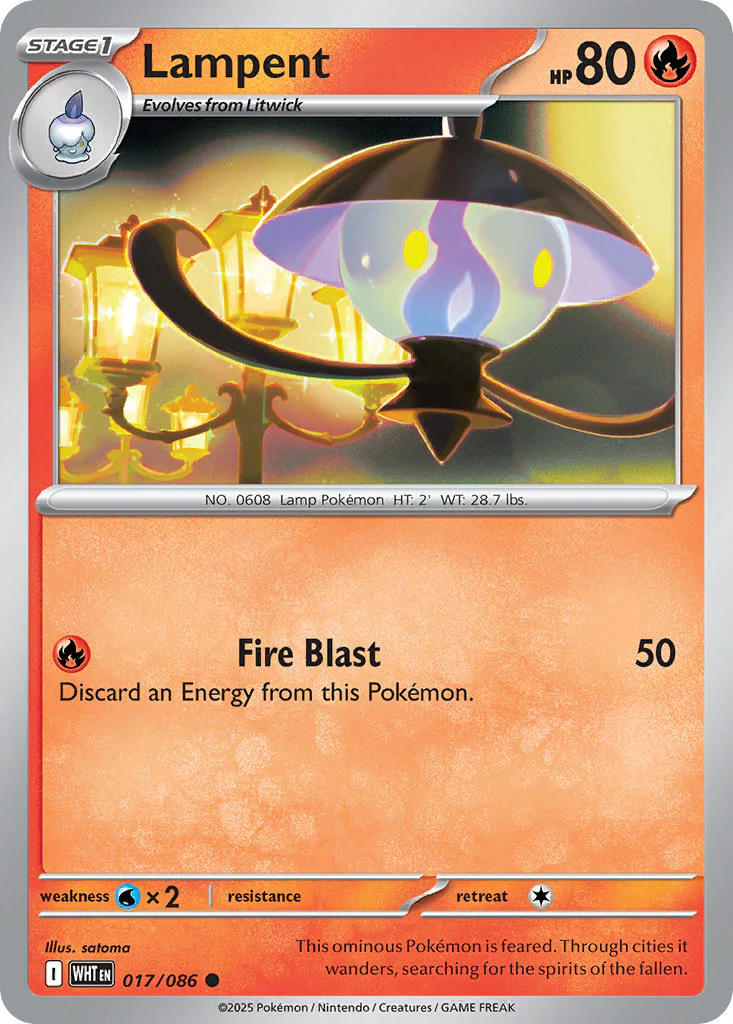 Lampent (Master Ball Pattern) - 017/086 (WHT) Common