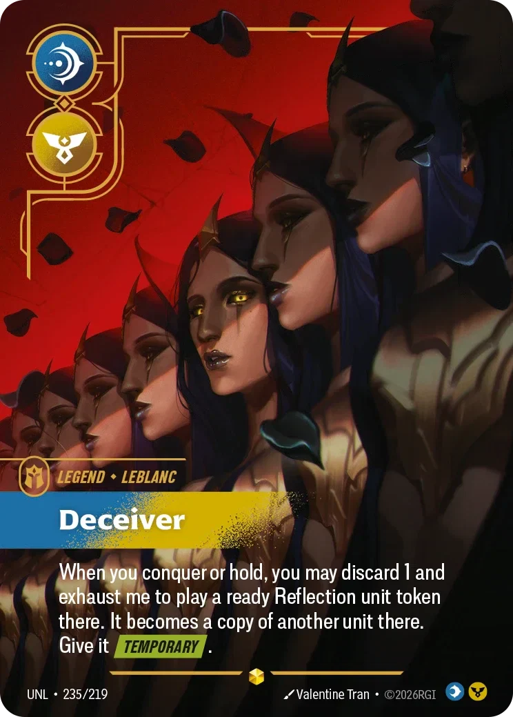 LeBlanc - Deceiver (Overnumbered) - 235/219 (UNL)  Showcase