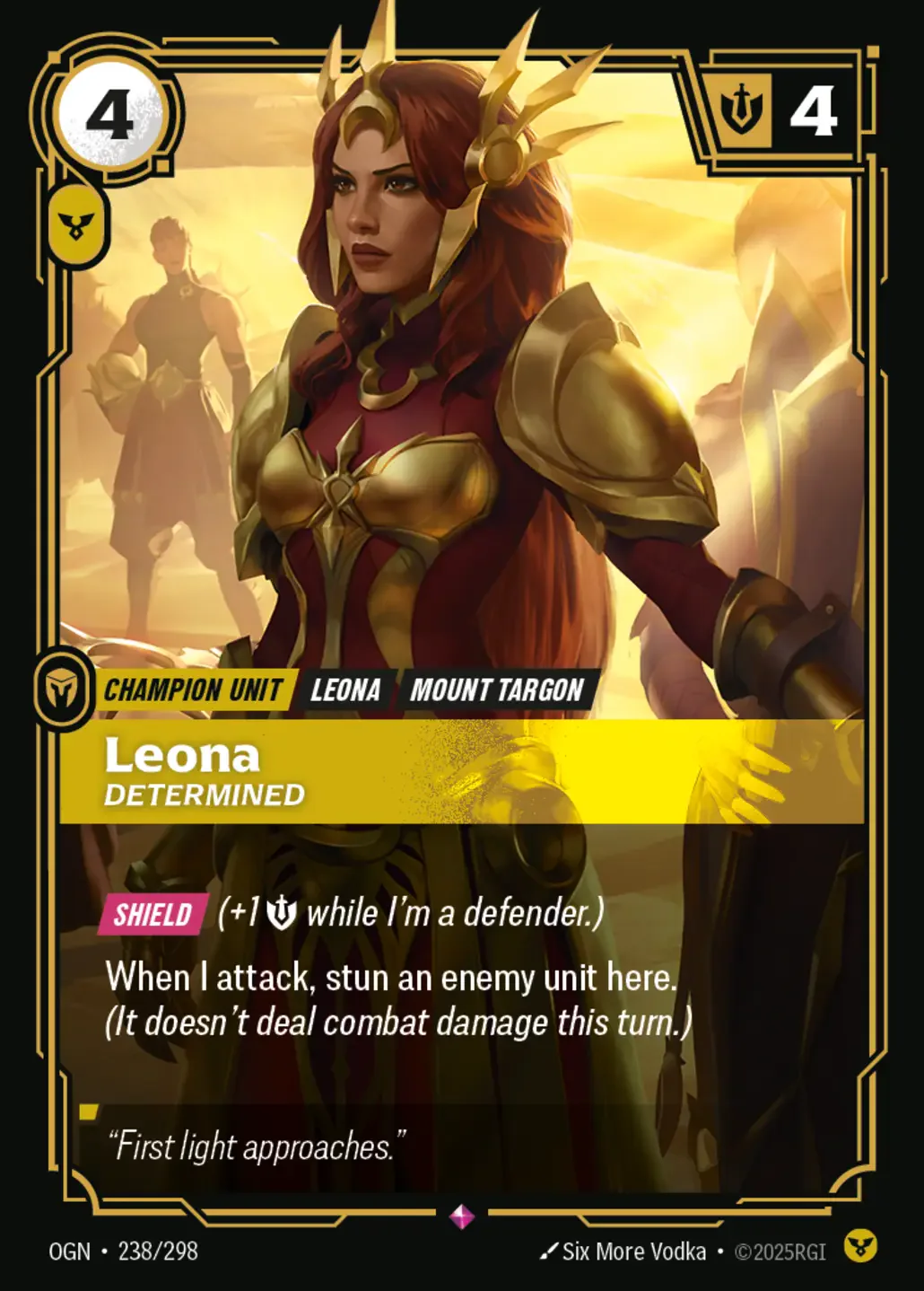 Leona - Determined - 238/298 (OGN) Rare