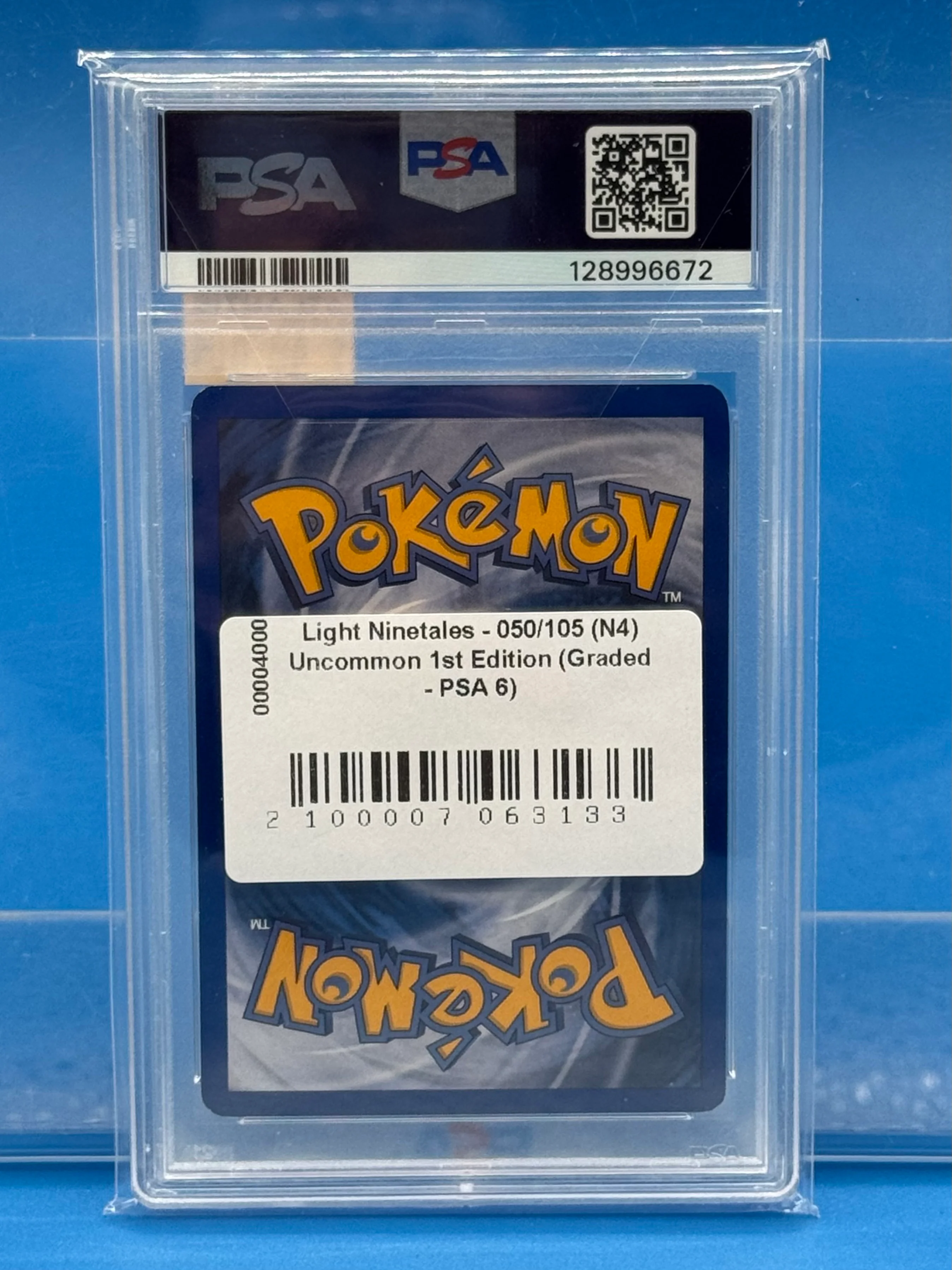 Light Ninetales - 050/105 (N4) Uncommon 1st Edition (Graded - PSA 6) - Image 2