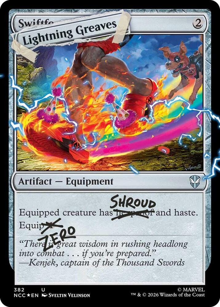 Lightning Greaves (Pool Party Foil)  [#0382] (SLD-U)