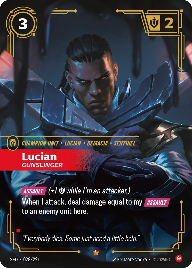 Lucian - Gunslinger - 028/221 (SFD) Epic