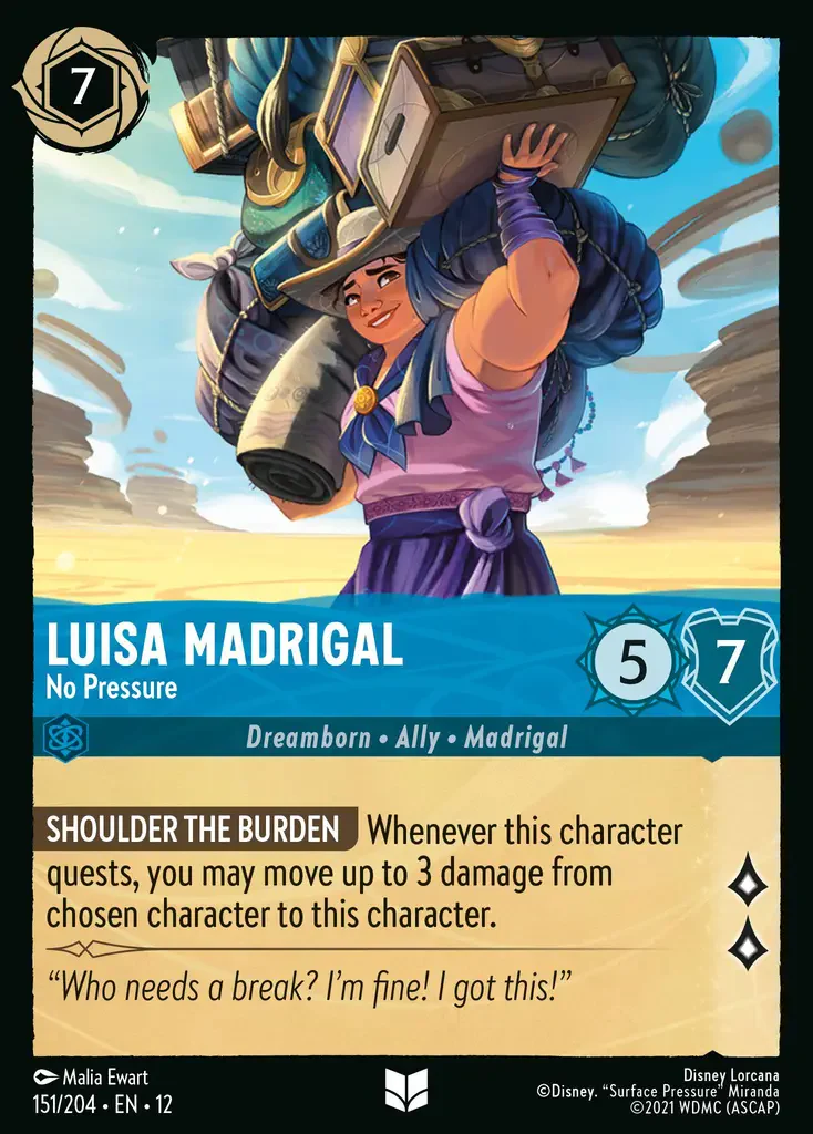 Luisa Madrigal - No Pressure (Wilds Unknown - 151/204) Uncommon