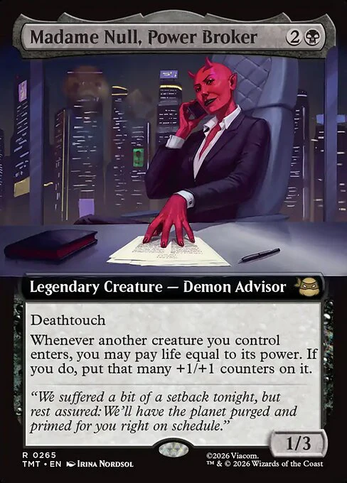 Madame Null, Power Broker [ #0265 Extended Art ] (TMT-R) - Image 2