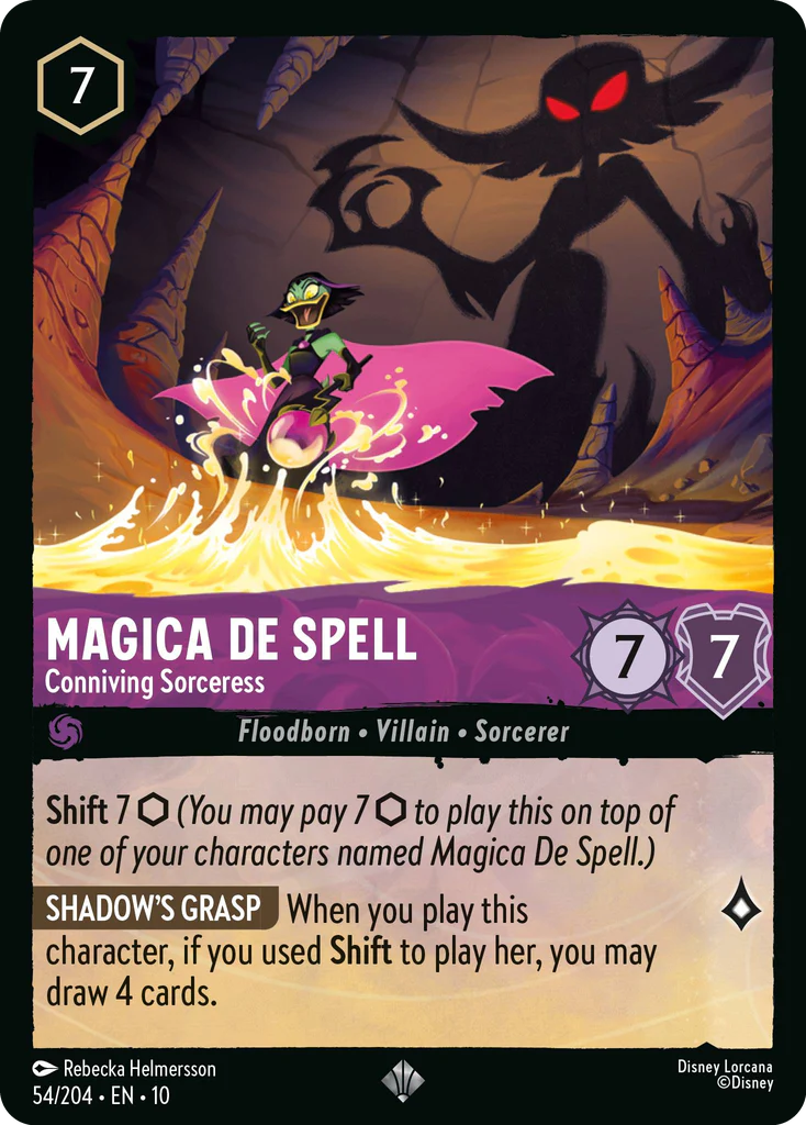 Magica De Spell - Conniving Sorceress (054/204 - Whispers in the Well) Super Rare