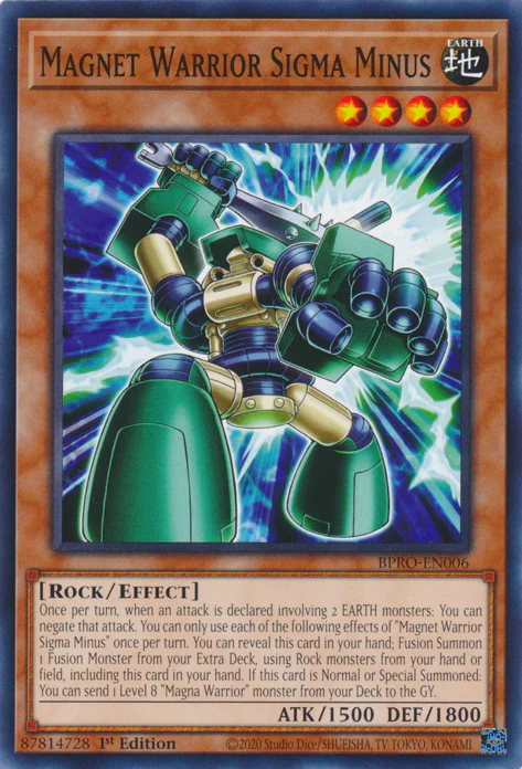 Magnet Warrior Sigma Minus (BPRO-EN006)