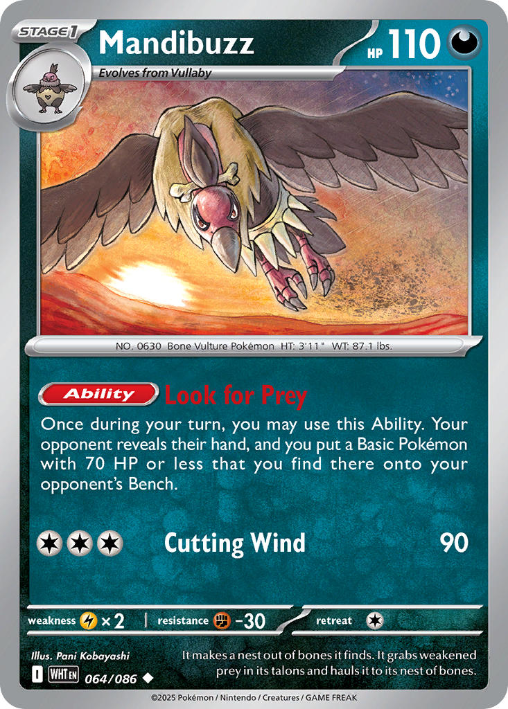 Mandibuzz (Poke Ball Pattern) - 064/086 (WHT) Uncommon