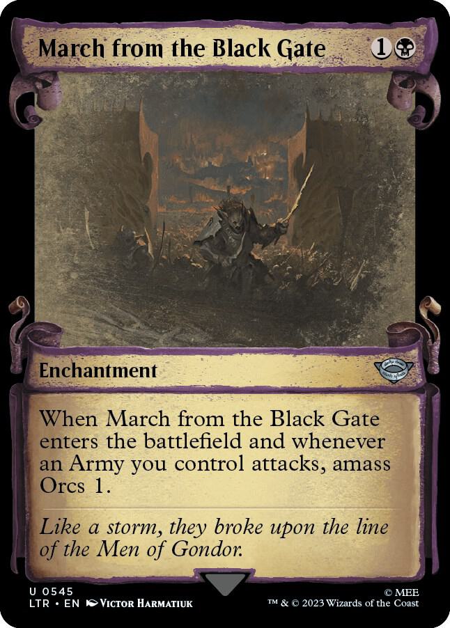 March from the Black Gate [#0545 Showcase Scroll] (LTR-U)