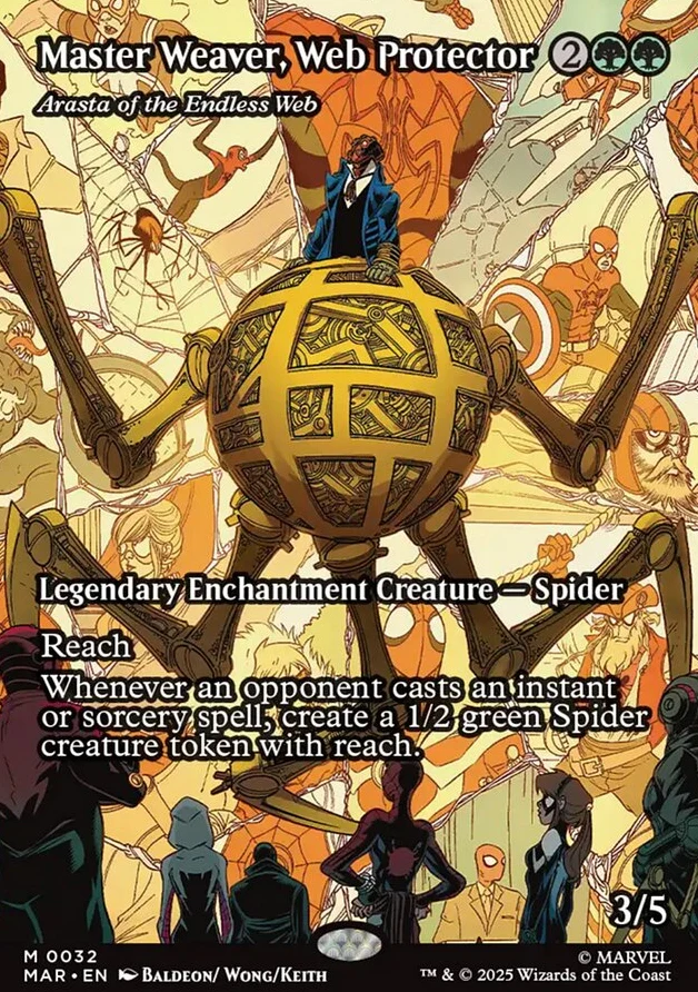 Master Weaver, Web Protector - Arasta of the Endless Web [ #0032 Borderless ] (MAR-M)