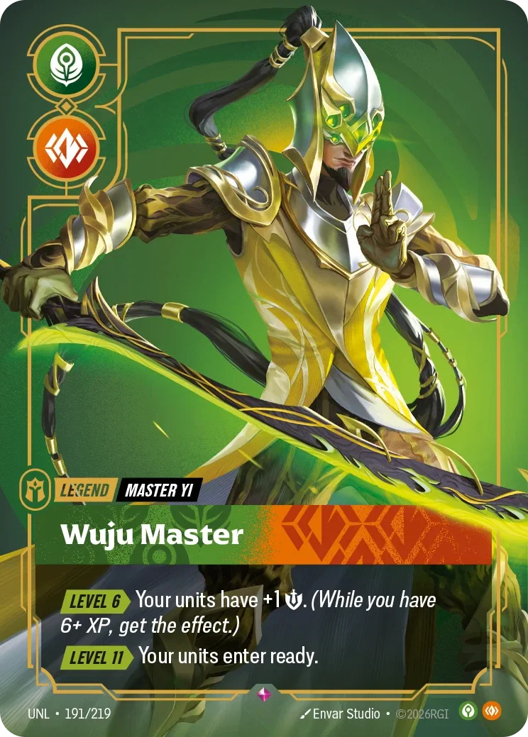 Master Yi - Wuju Master - 191/219 (UNL)  Rare