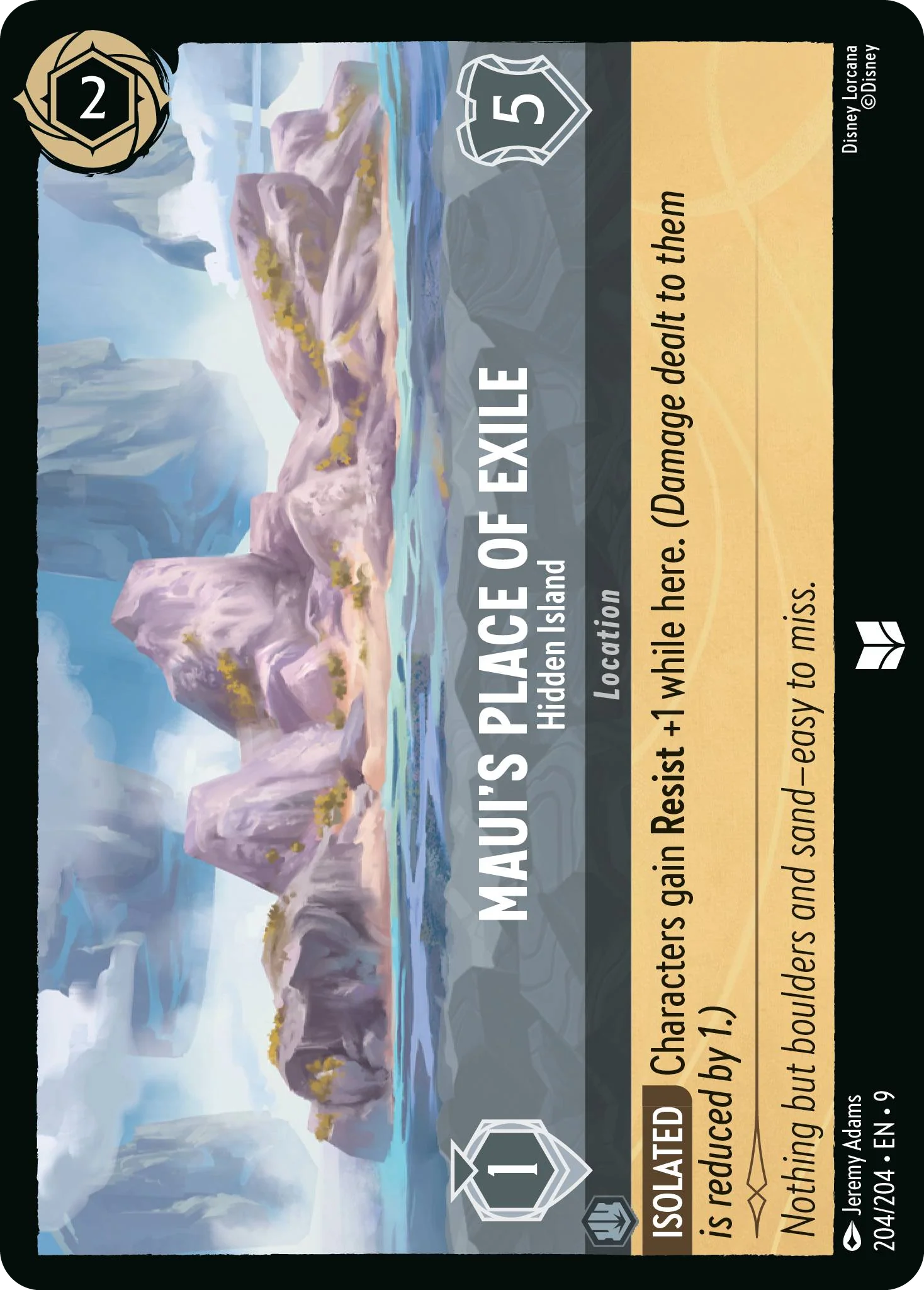 Maui's Place of Exile - Hidden Island (Fabled - 204/204)  Uncommon