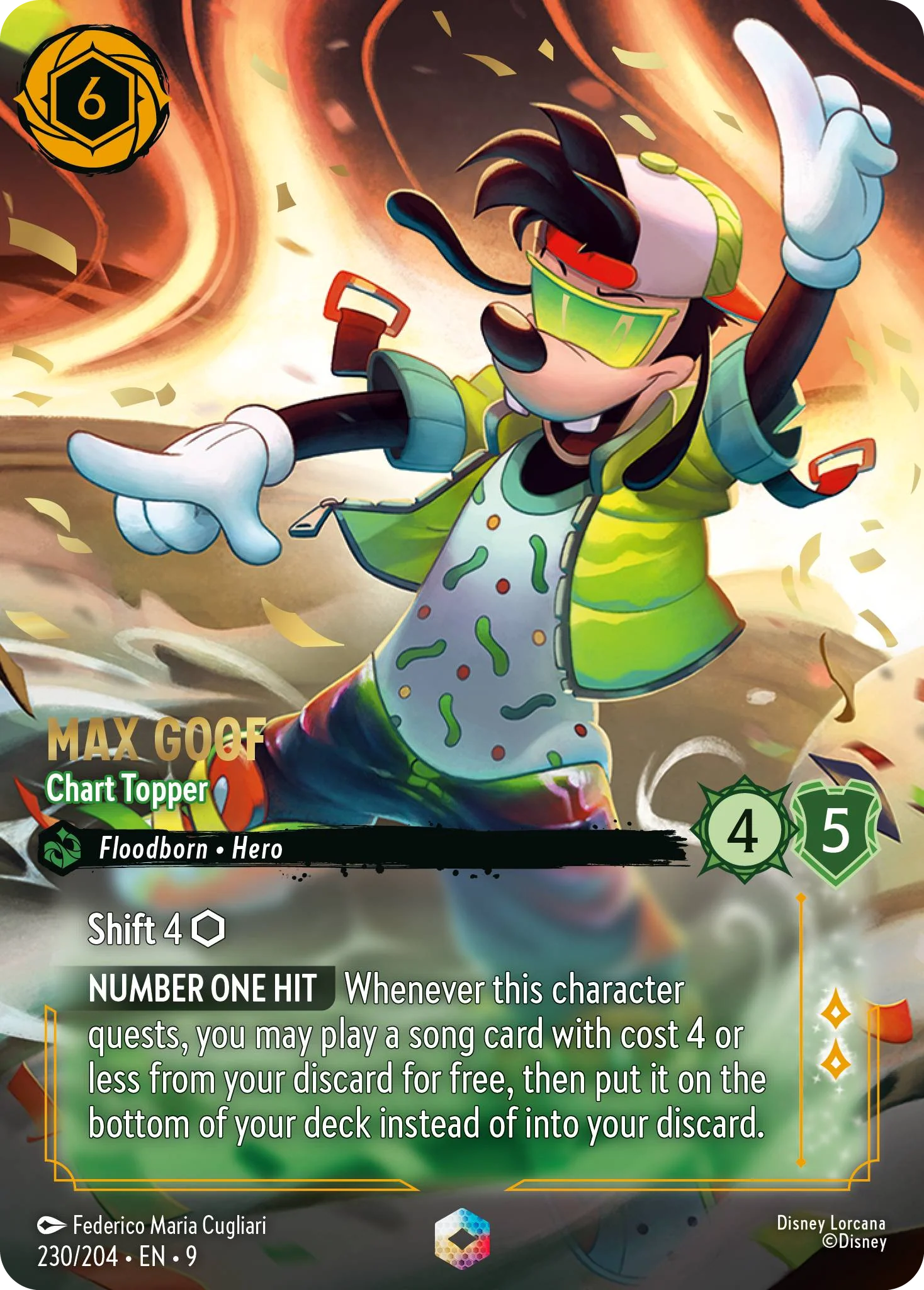 Max Goof - Chart Topper (Fabled - 230/204)  Enchanted
