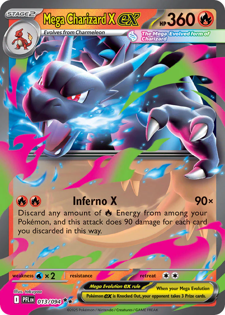 Mega Charizard X ex - 013/094 (PFL) Double Rare