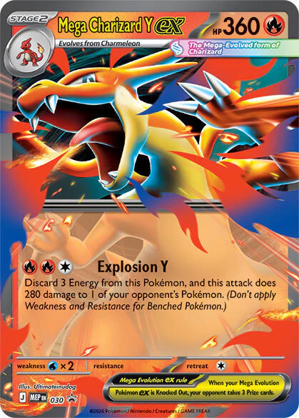 Mega Charizard Y ex - 030 (MEP) Promo