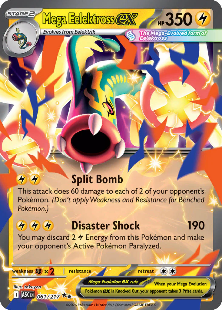 Mega Eelektross ex - 061/217 (ASC) Double Rare