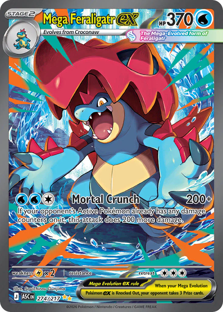 Mega Feraligatr ex - 274/217 (ASC) Special Illustration Rare