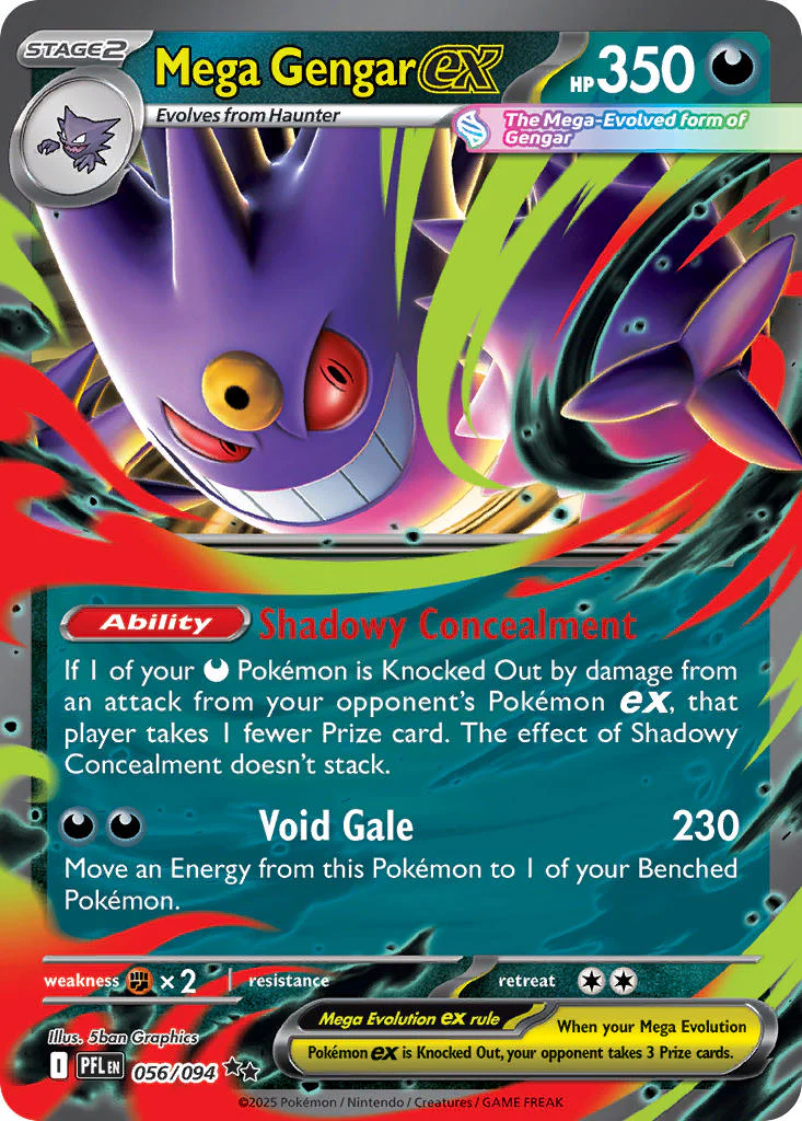 Mega Gengar ex - 056/094 (PFL) Double Rare