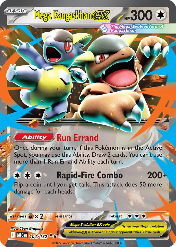 Mega Kangaskhan ex - 104/132 (MEG) Double Rare