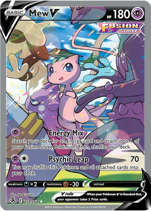 Mew V (Alternate Full Art) - 251/264 (SWSH08) Ultra Rare - Damaged Holofoil