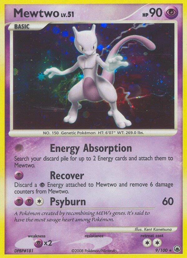 Mewtwo - 9/100 (MD) Moderately Played