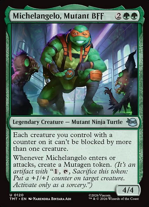Michelangelo, Mutant BFF [ #0120 ] (TMT-U) - Image 2