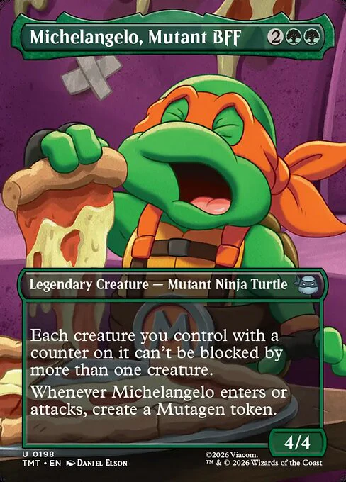 Michelangelo, Mutant BFF [ #0198 Scene Borderless ] (TMT-U)