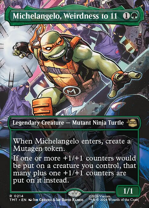 Michelangelo, Weirdness to 11 [ #0214 Scene Borderless ] (TMT-R)