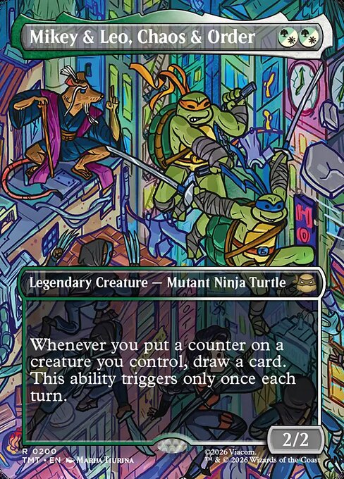 Mikey & Leo, Chaos & Order [ #0200 Scene Borderless ] (TMT-R) - Image 2