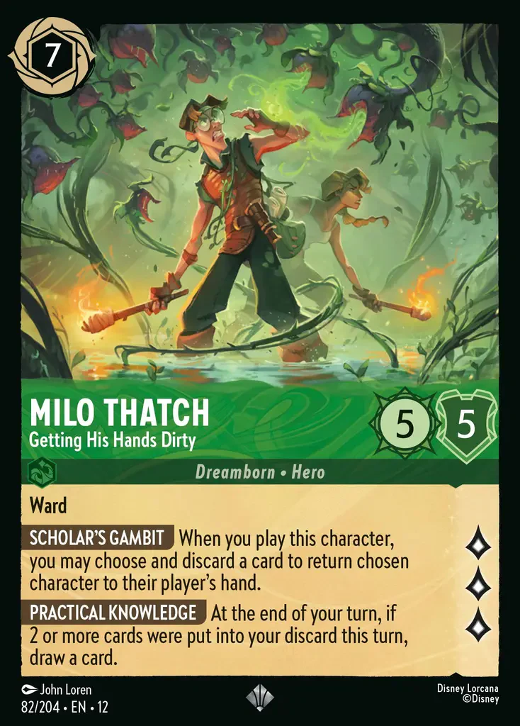 Milo Thatch - Getting His Hands Dirty (Wilds Unknown - 082/204) Super Rare