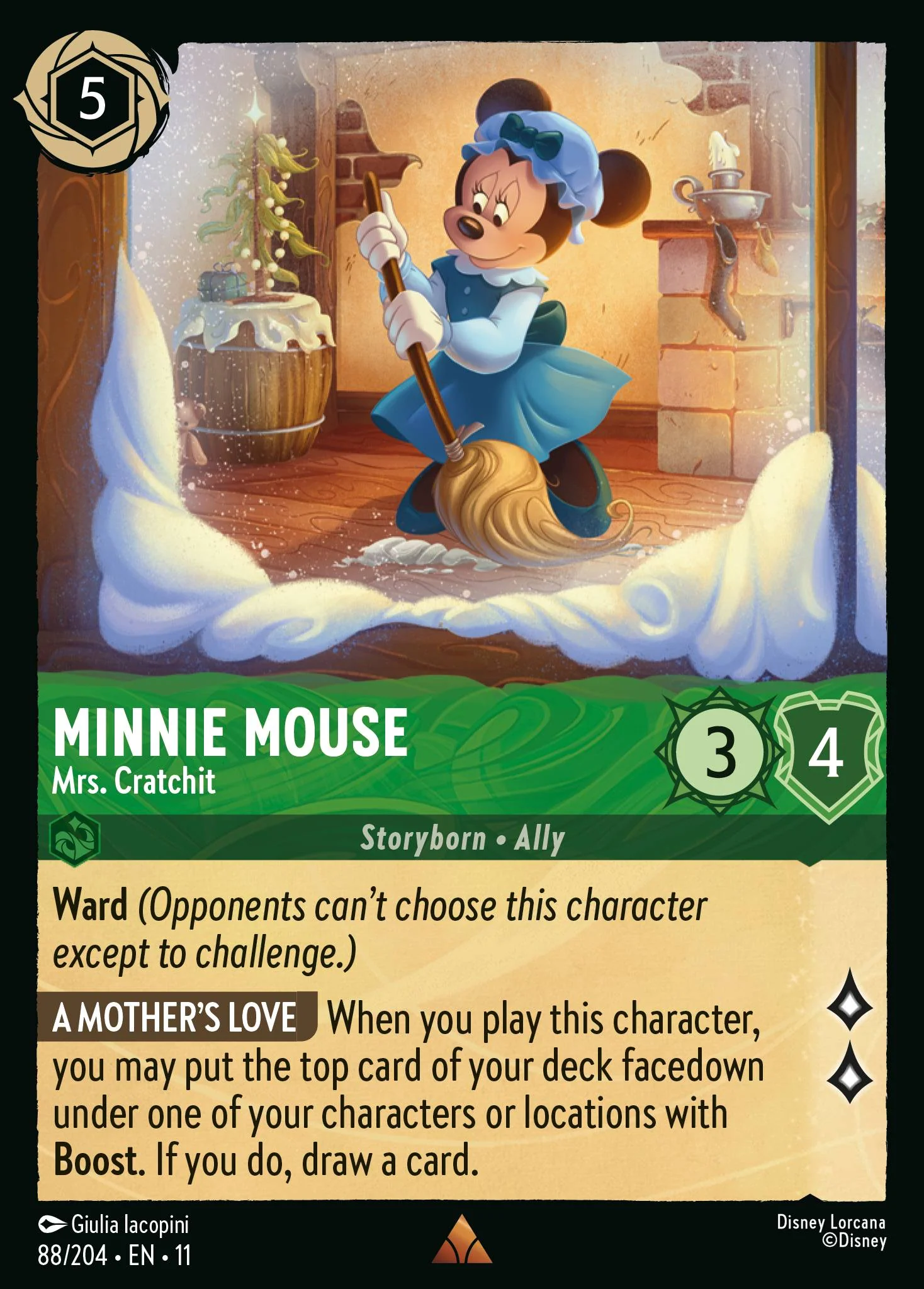 Minnie Mouse - Mrs. Cratchit (088/204 - Winterspell)  Rare