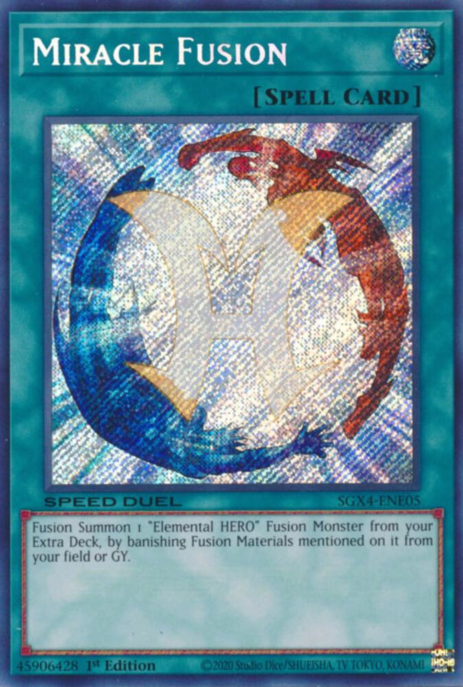 Miracle Fusion (SGX4-ENE05) Secret Rare Near Mint 1st Edition