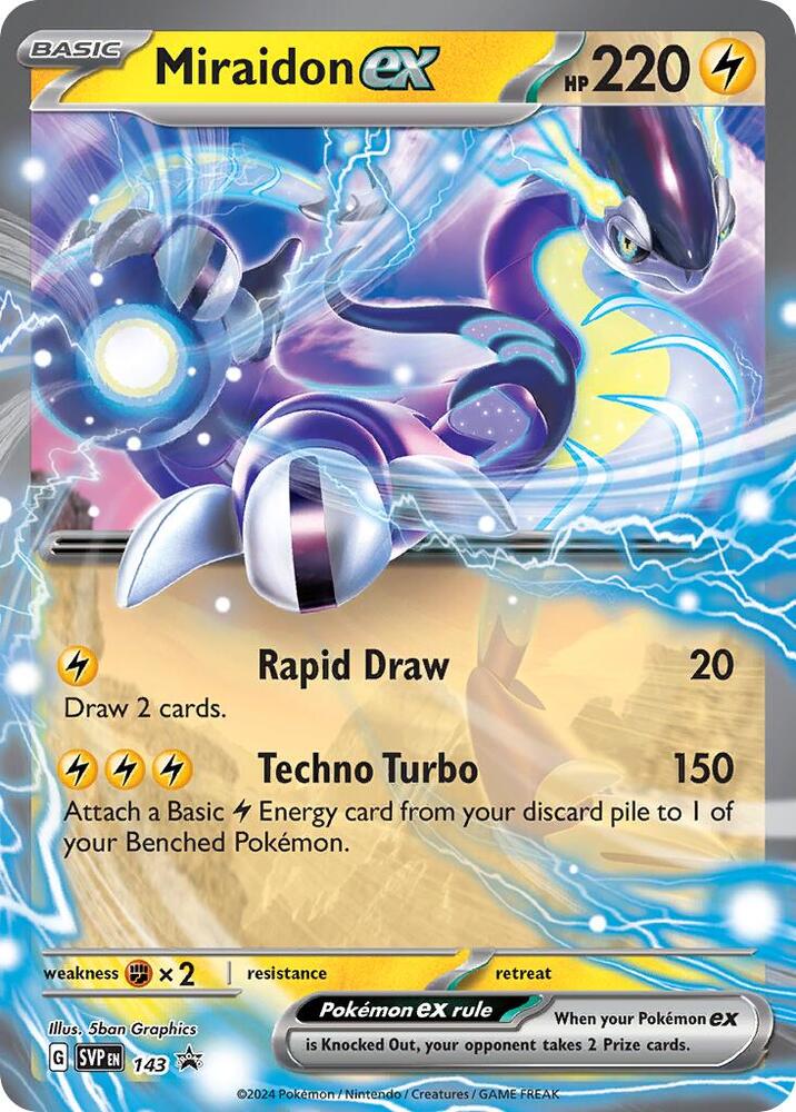 Miraidon ex - 143 (SVP) Promo - Near Mint Holofoil
