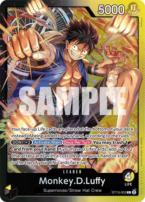 Monkey.D.Luffy (Ultra Deck: The Three Brothers) - (ST13-003 L)