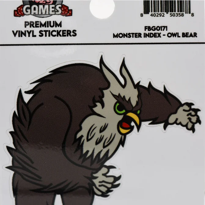 Monster Index Sticker: Owl Bear
