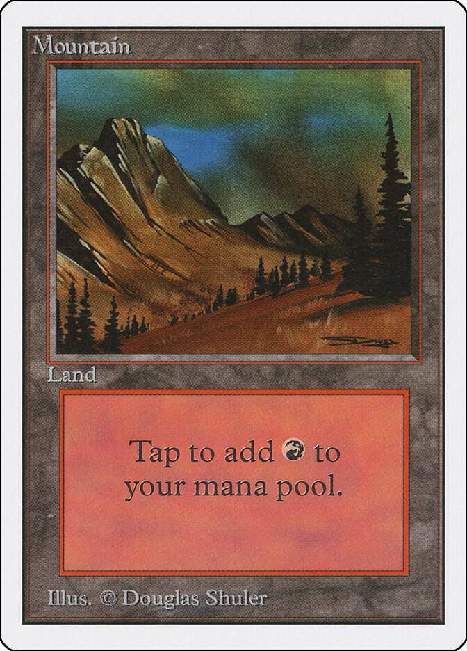 Mountain [#297] (2ED-C) Moderate Play