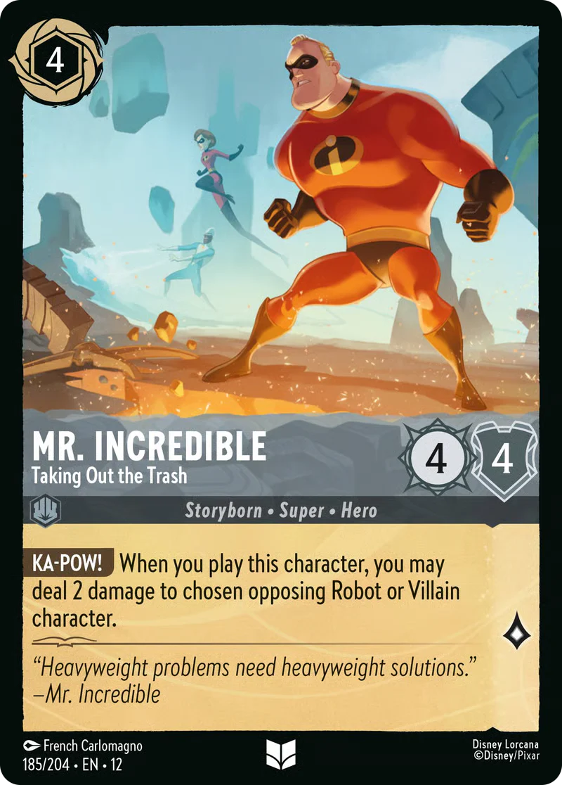 Mr. Incredible - Taking Out the Trash (Wilds Unknown - 185/204) Uncommon