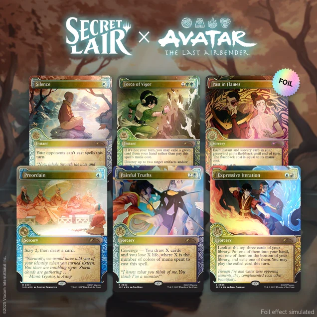 MTG: Secret Lair x Avatar: The Last Airbender | One with the Elements Foil Edition