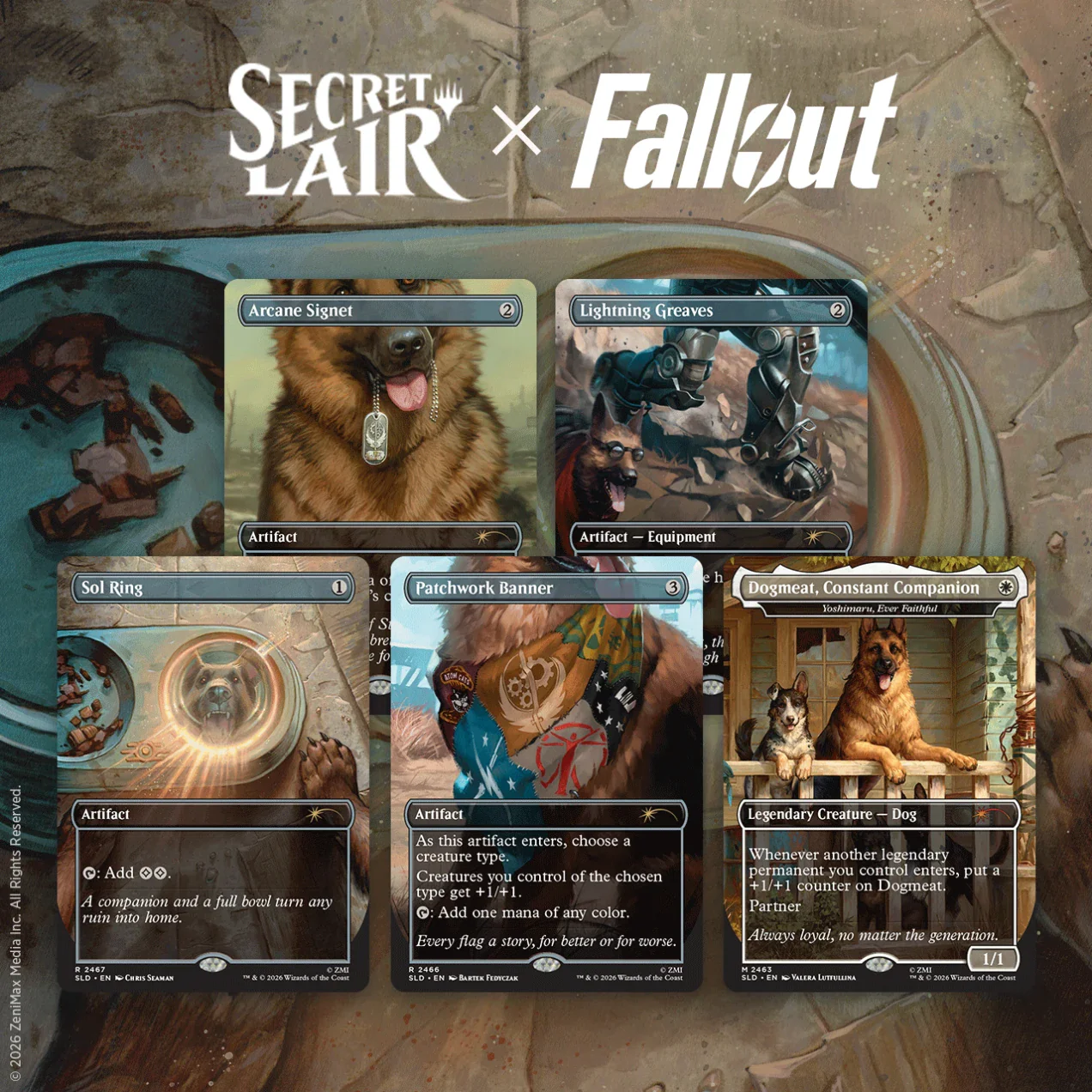 MTG: Secret Lair x Fallout: Greet the Dog