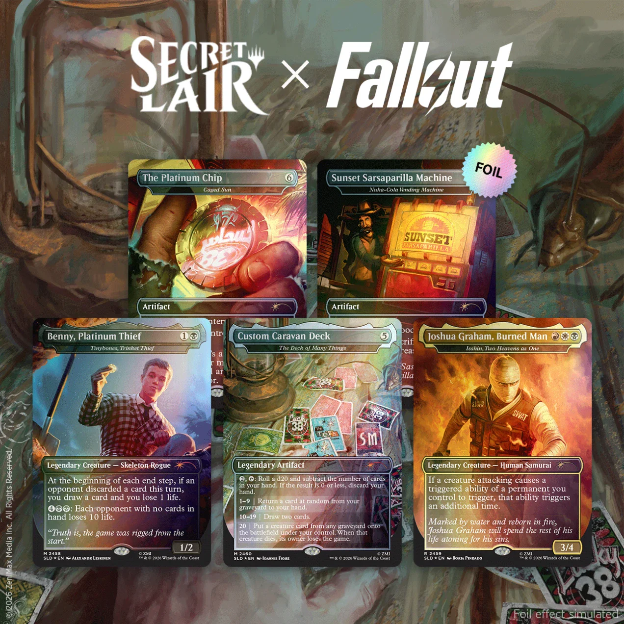MTG: Secret Lair x Fallout: Welcome to New Vegas Foil Edition