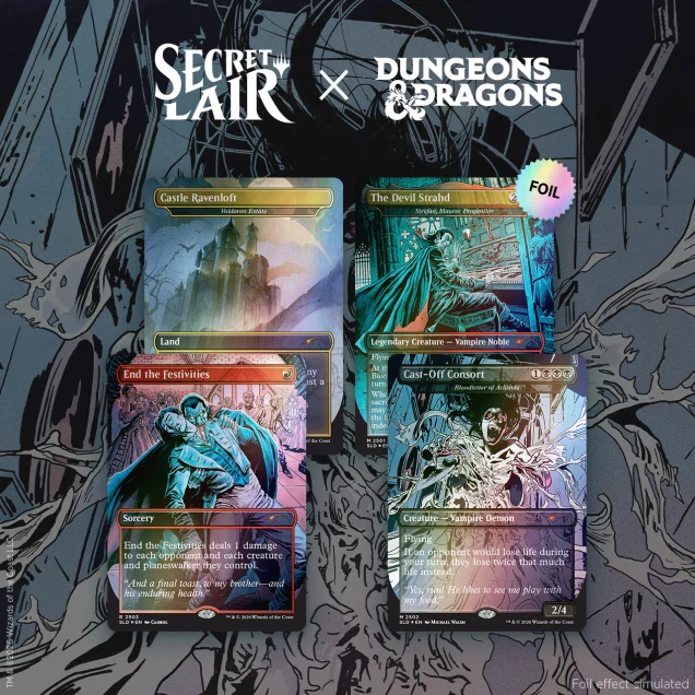 MTG: Secret Lair x Dungeons & Dragons: Strahd's Descent Foil Edition