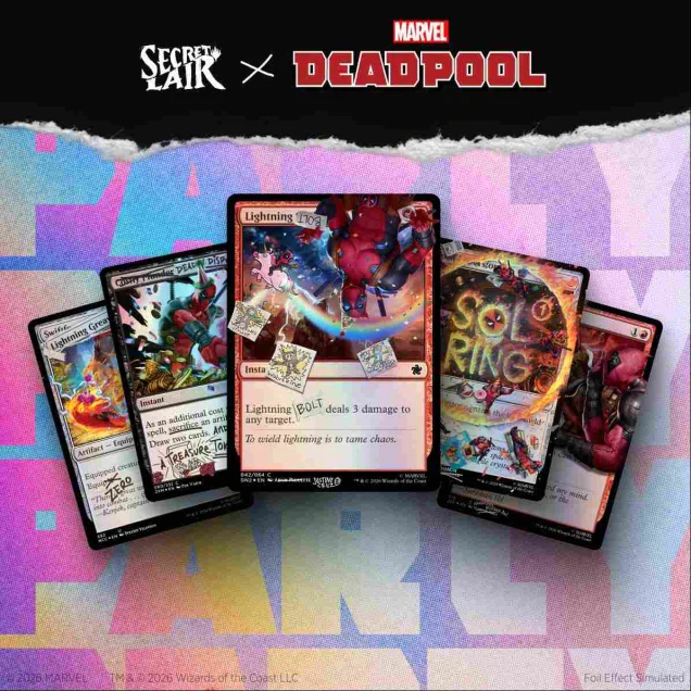 MTG: Secret Lair x Marvel's Deadpool - I Fixed It (You're Welcome) Pool Party Foil Edition