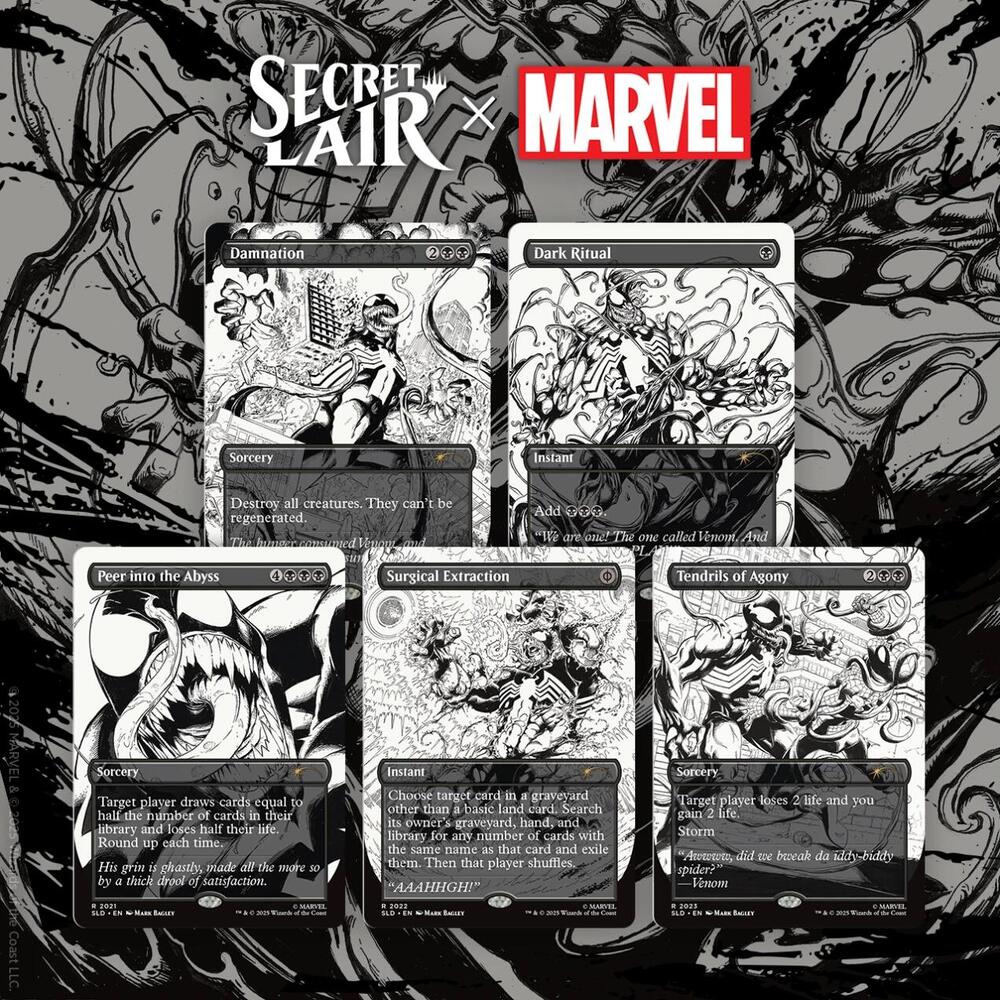 MTG: Secret Lair x Marvel's Spider-Man: Venom Unleashed Inks