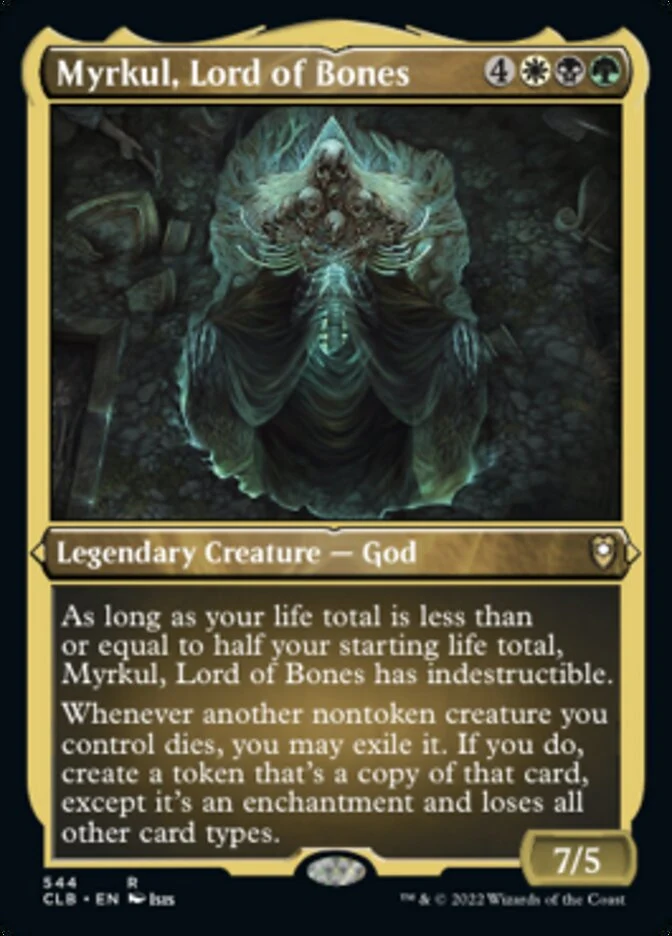 Myrkul, Lord of Bones [#544 Etched Foil] (CLB-R) - Image 2
