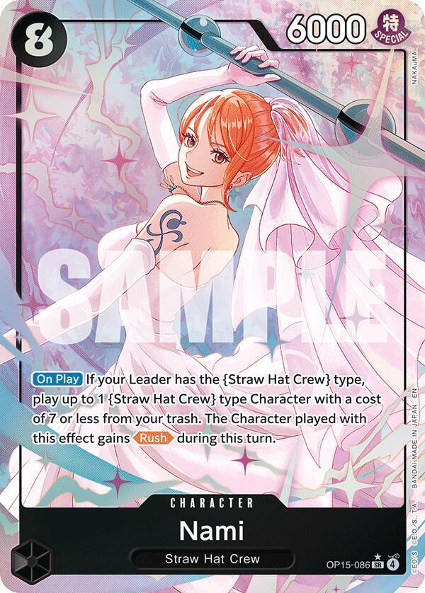 Nami (086) (Alternate Art) - Adventure's on Kami Island (OP15-EB04)