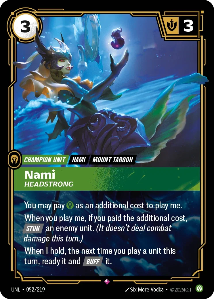Nami - Headstrong - 052/219 (UNL)  Rare