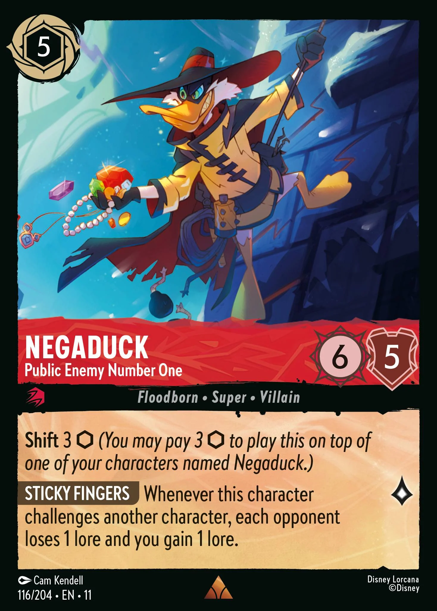Negaduck - Public Enemy Number One (116/204 - Winterspell)  Rare