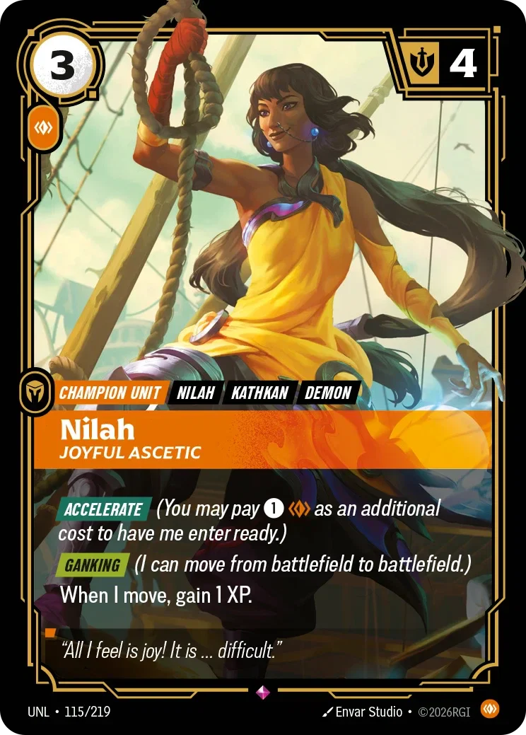 Nilah - Joyful Ascetic - 115/219 (UNL)  Rare