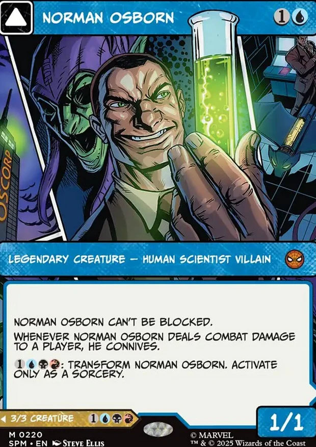 Norman Osborn // Green Goblin [ #0220 Borderless ] (SPM-M) - Image 2