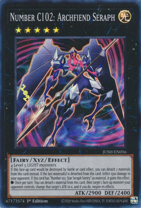 Number C102: Archfiend Seraph (JUSH-EN056)